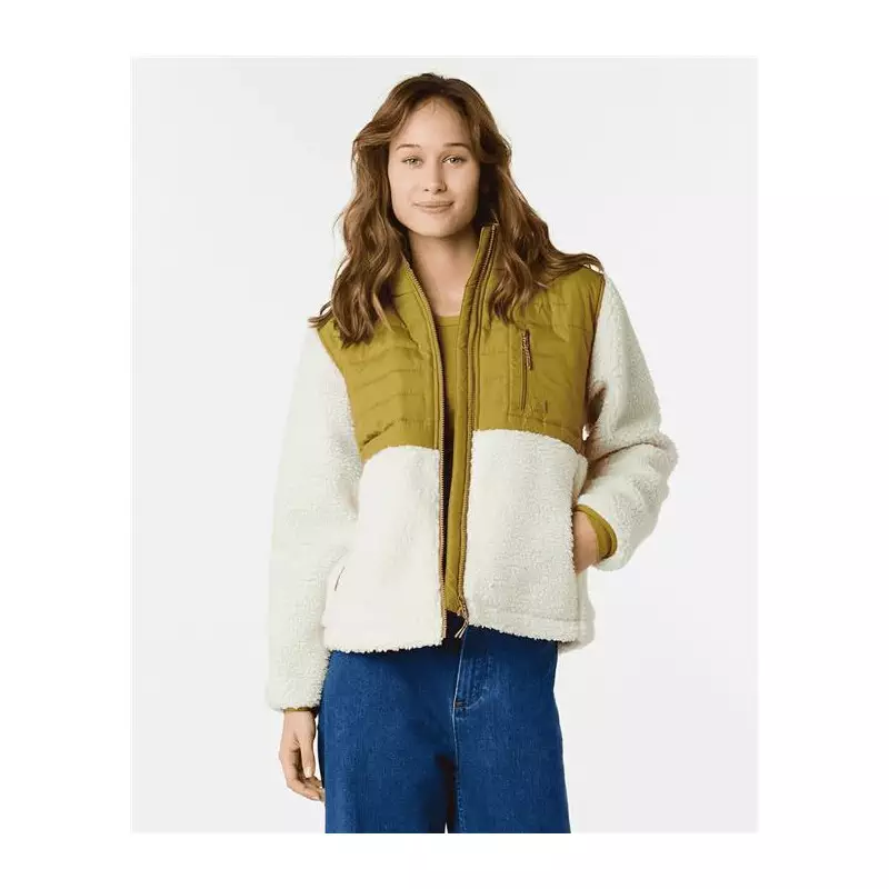 Veste femme RIPCURL Anti-Series Anoeta Fleece Zt Khaki