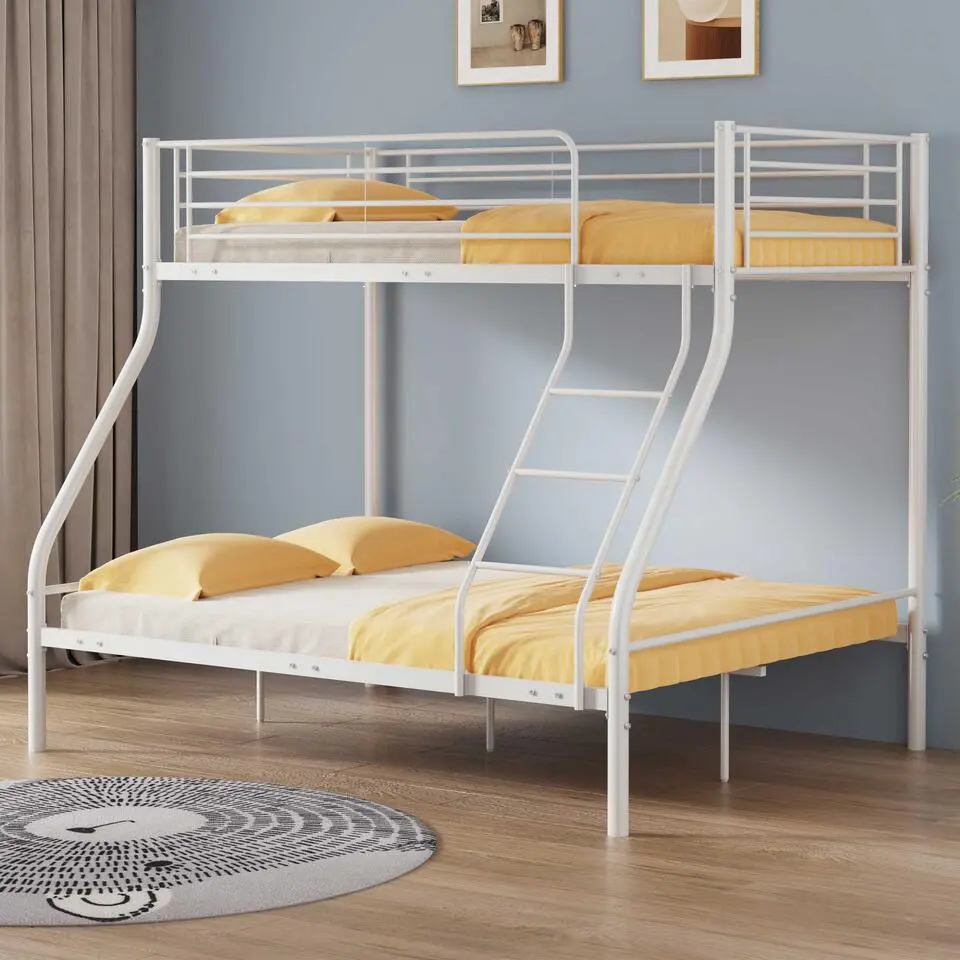Stapelbed Trixie 90x200 & 140x200 - metaal - mat wit