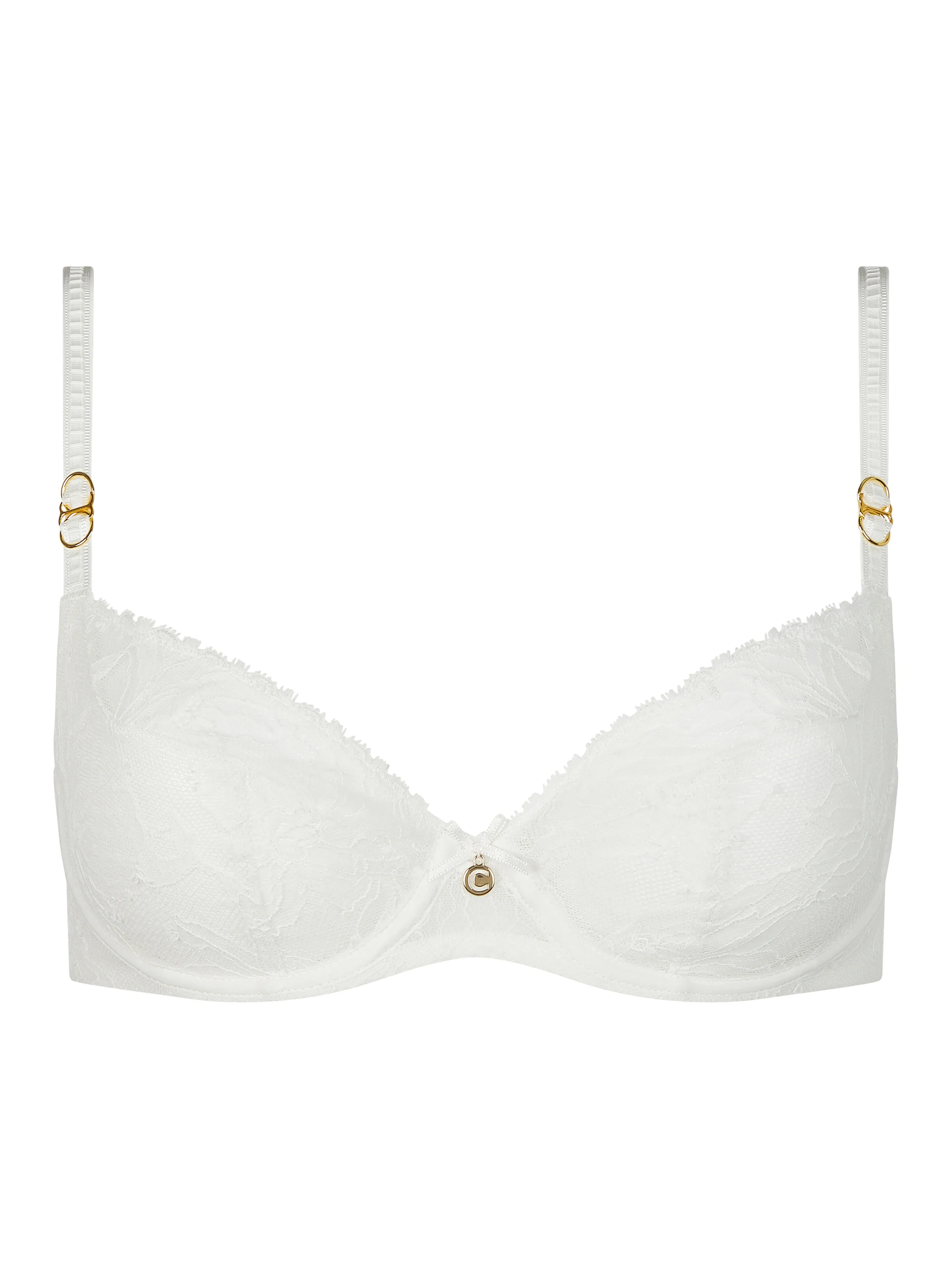 ORCHIDS - Soutien-gorge emboîtant avec dentelle de leavers | Beige