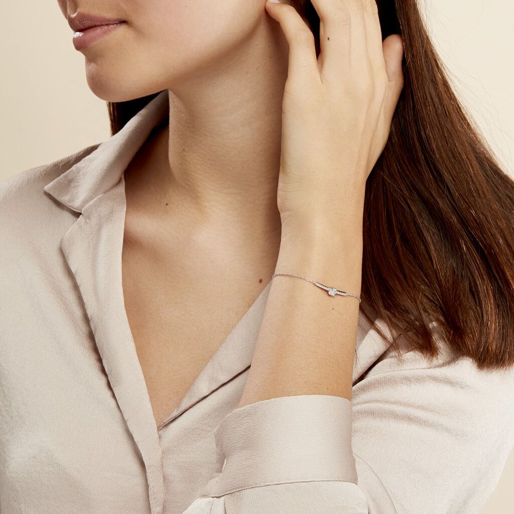Bracelet Tovia Argent Blanc Oxyde De Zirconium
