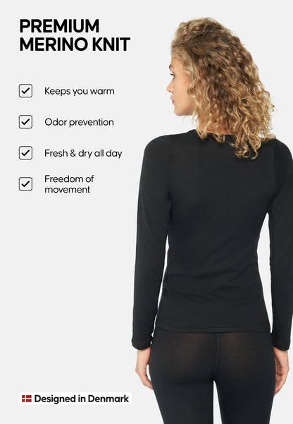 MERINOULD BASELAYER BLUSE TIL KVINDER