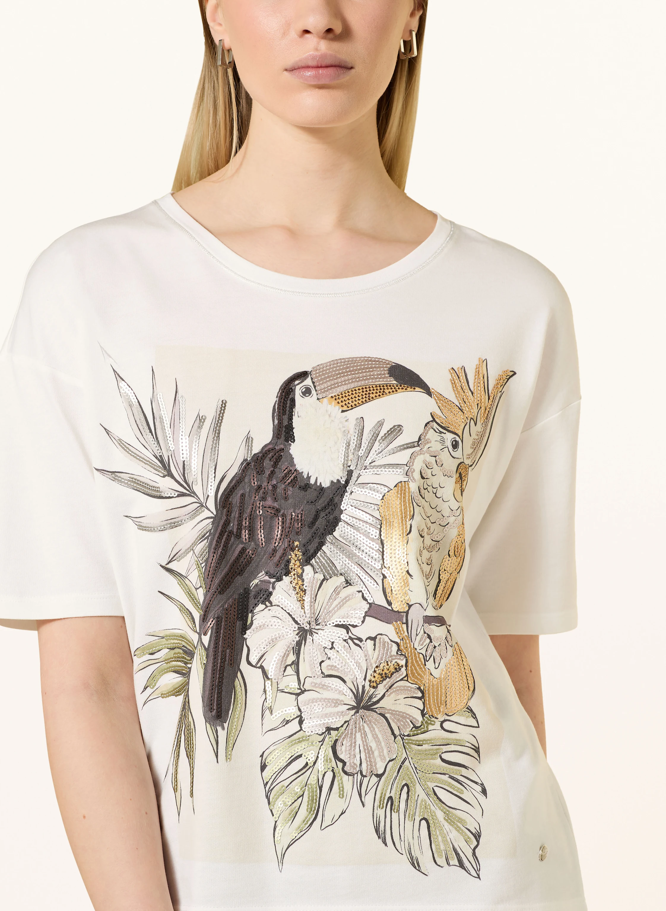 monari T-Shirt mit Pailletten
