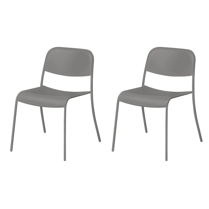 Blomus - Yua Outdoor Stuhl, granite gray (2er-Set)