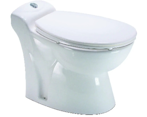 Sanisan 5 staand toilet met geïntegreerde kleine optillift, wit