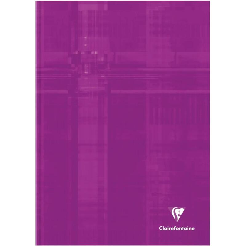 Cahier brochure rembordée rigide A4 96 feuilles grands carreaux couleur aléatoire