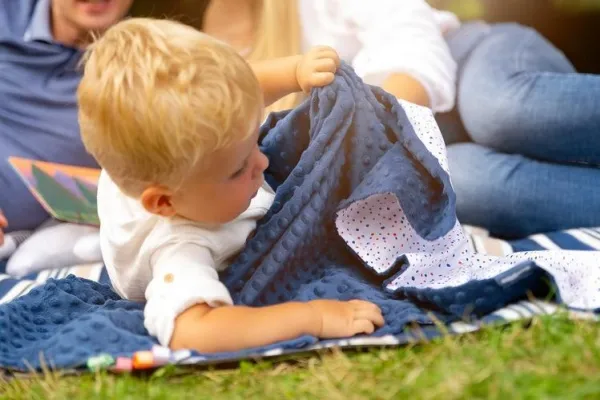 Sensillo MINKY BLANKET 75x100 GRAY BLANKERS 4306/4261