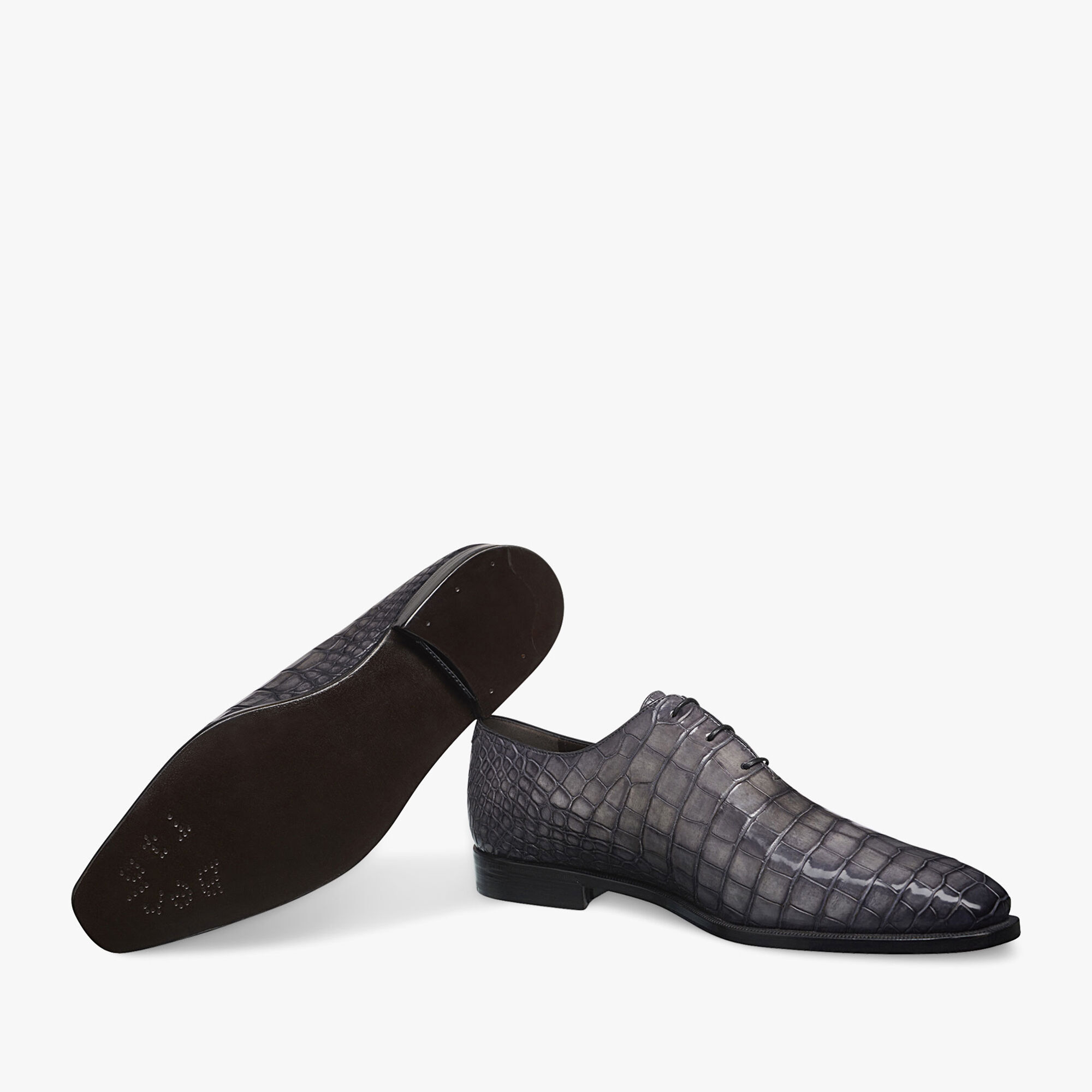 Richelieu Alessandro Demesure En Cuir D'Alligator
