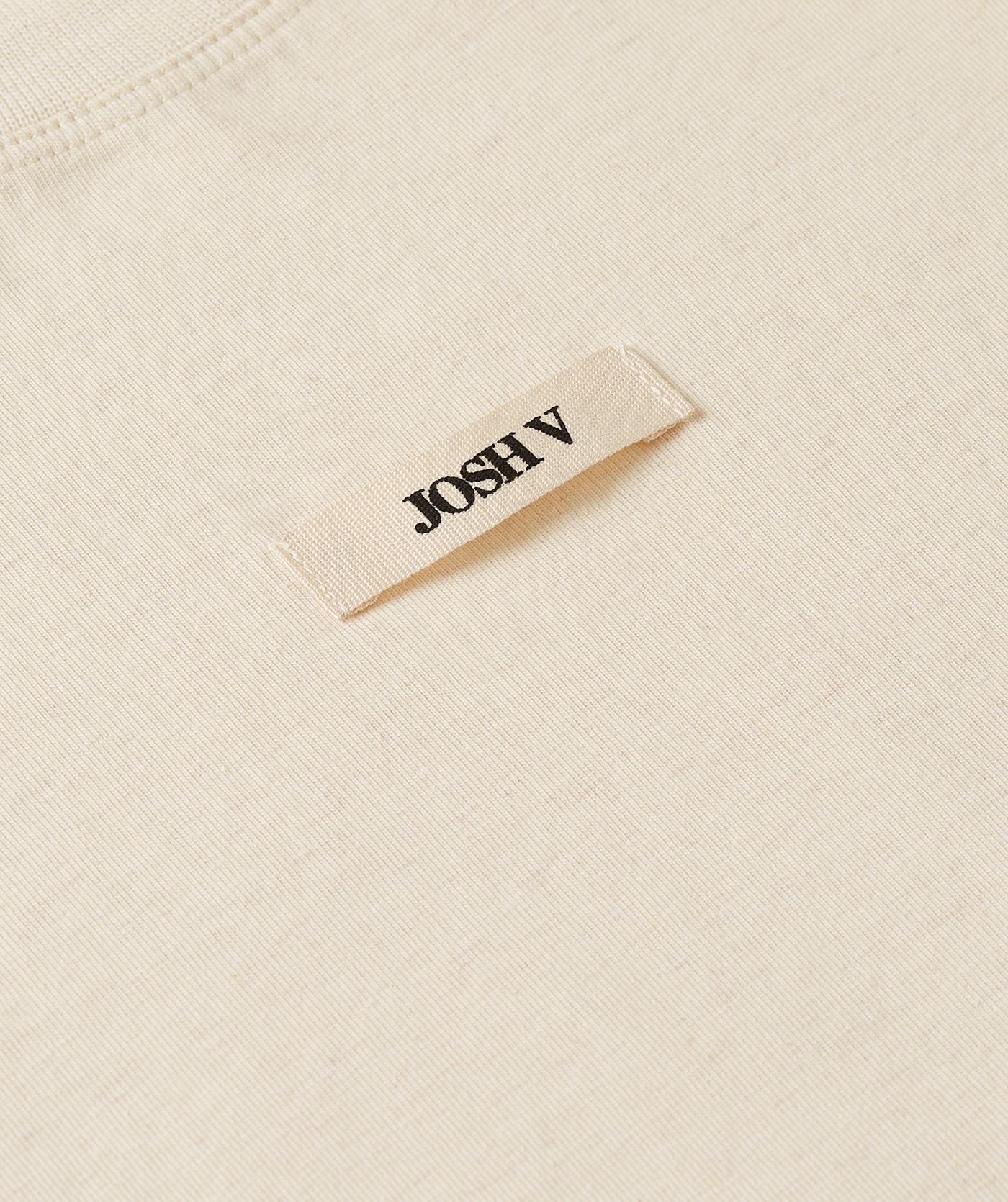JV-SUE T-shirt met schoudervulling - ecru melange