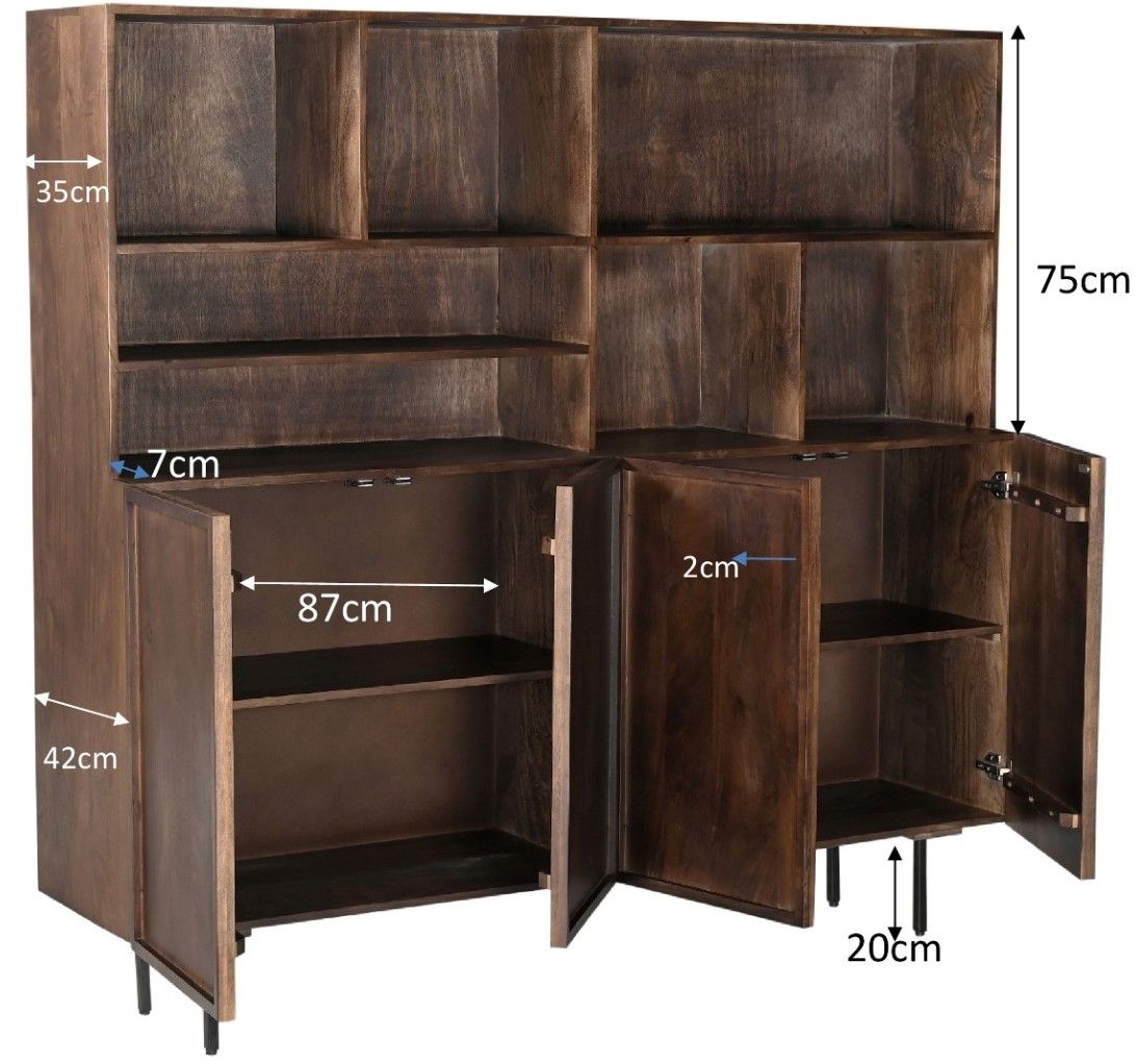 Buffetkast Elan B180 x D45 x H150 cm