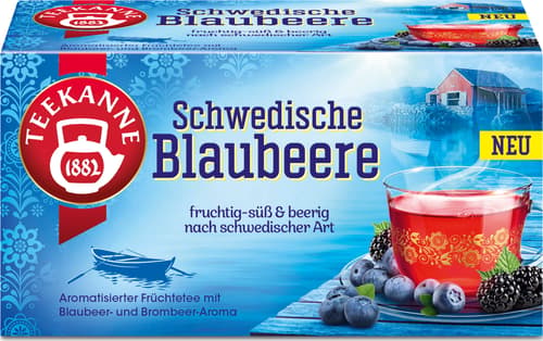 Teekanne Schwedische Blaubeere