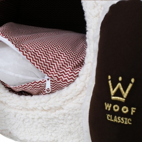 Cama para cães Woof Bear, branca