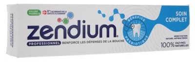 Zendium Professionnel Dentifrice Protection Naturelle Émail & Gencives - 75ml