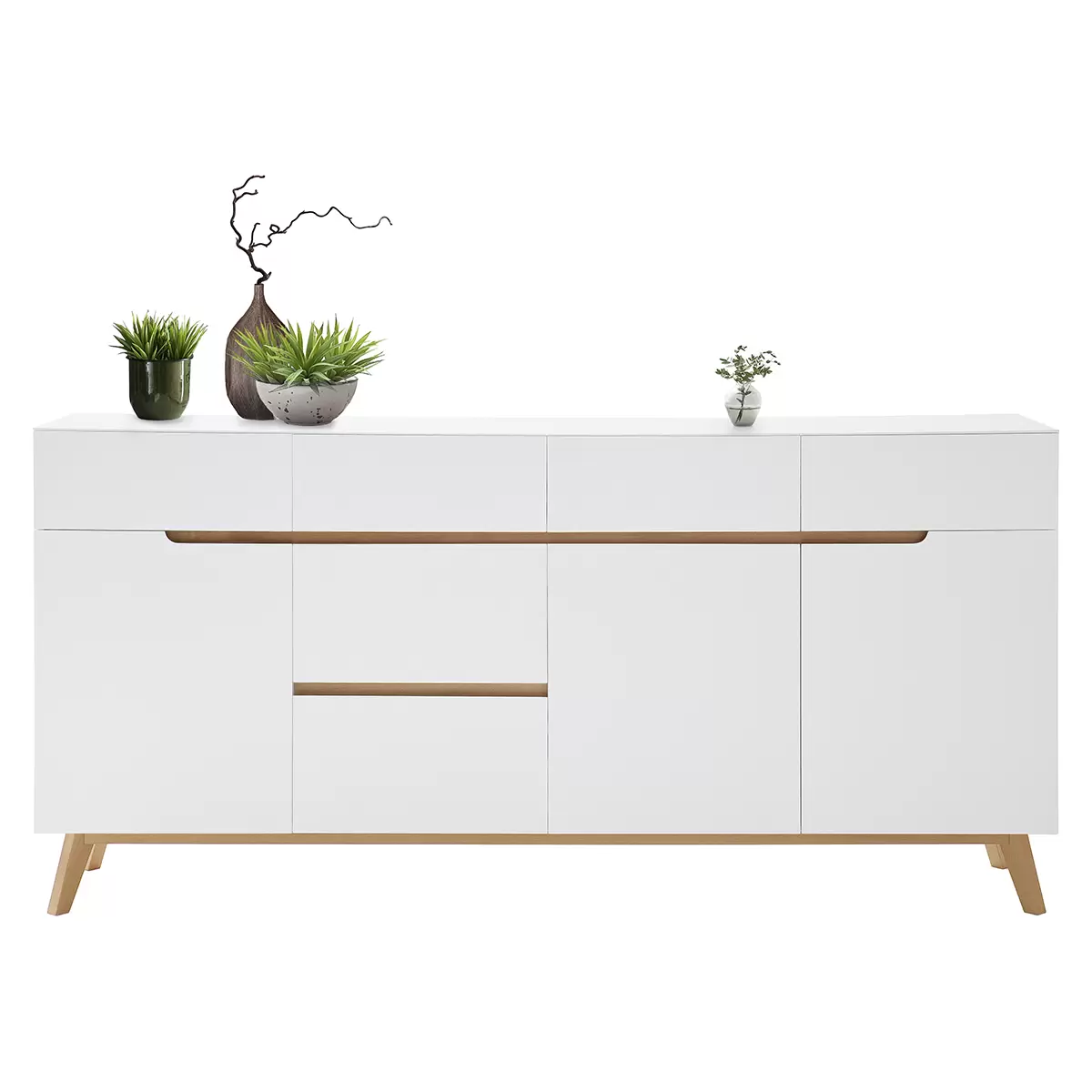 Sideboard Cervo Eiche,weiss