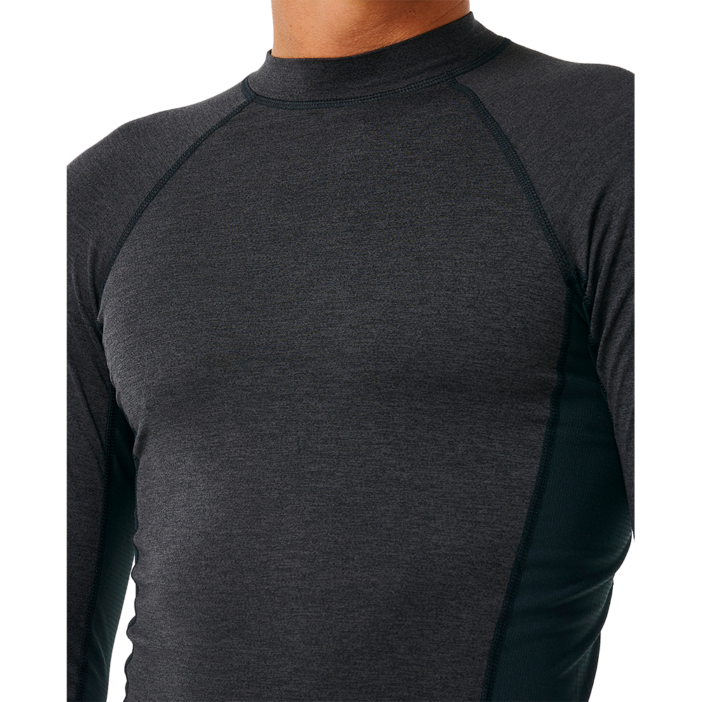 Rip Curl Dawn Patrol Langarm UV-Shirt Herren black marled
