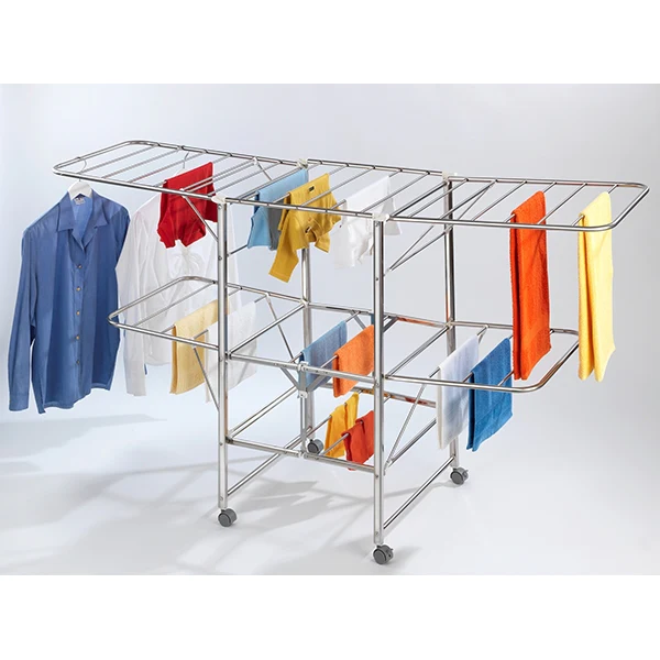 Séchoir à linge acier Mobile Wenko by Maximex
