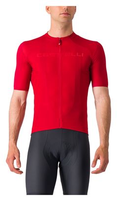 Maillot Manches Courtes Castelli Elements Rouge