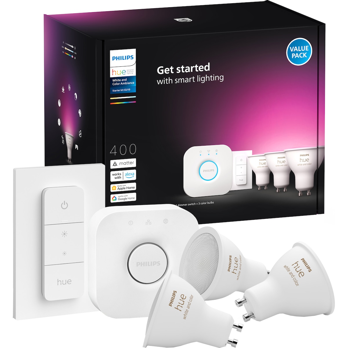 Philips Hue WCA startpakke 4,2 W, GU10