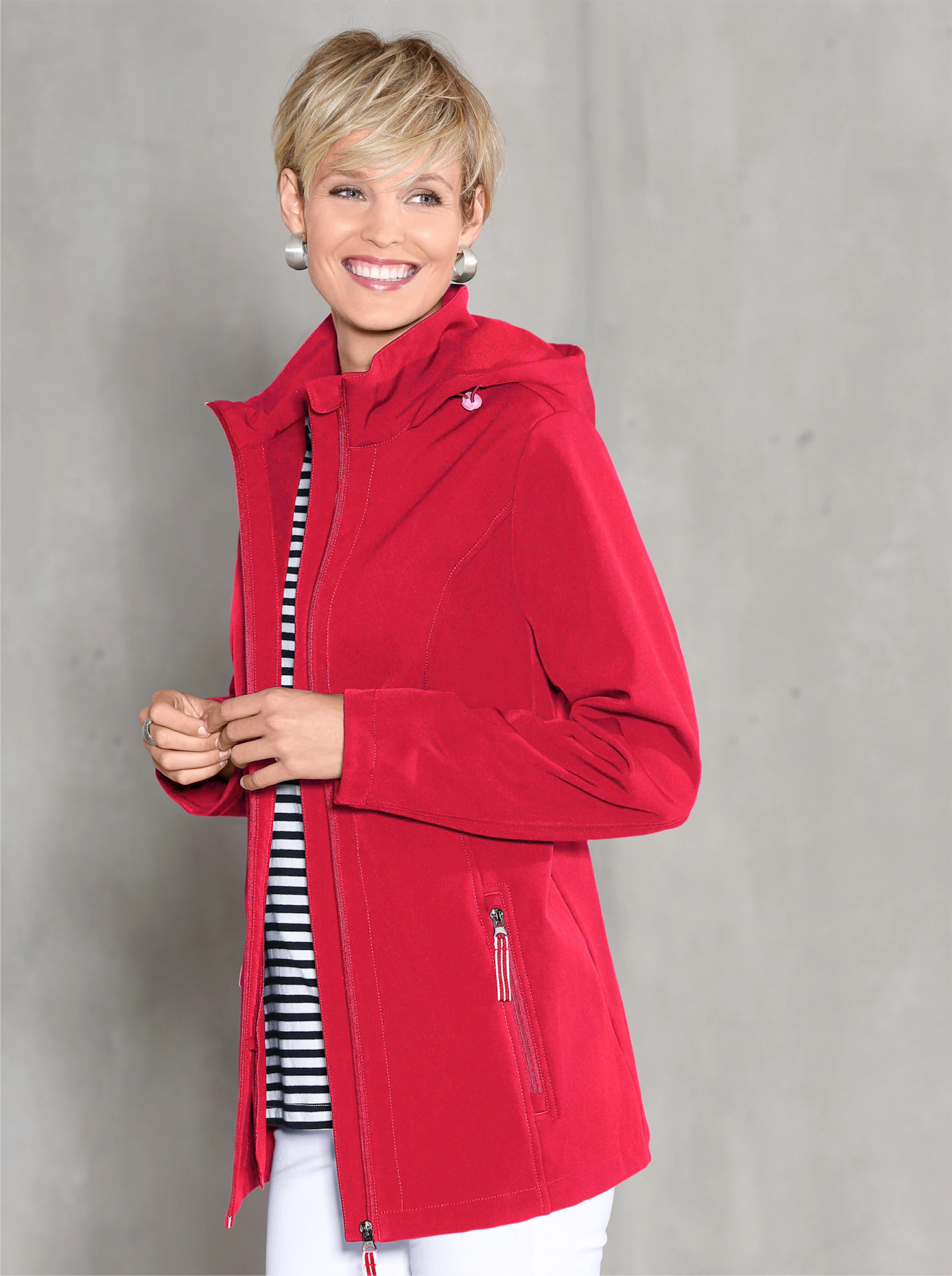 Softshelljacke in rot