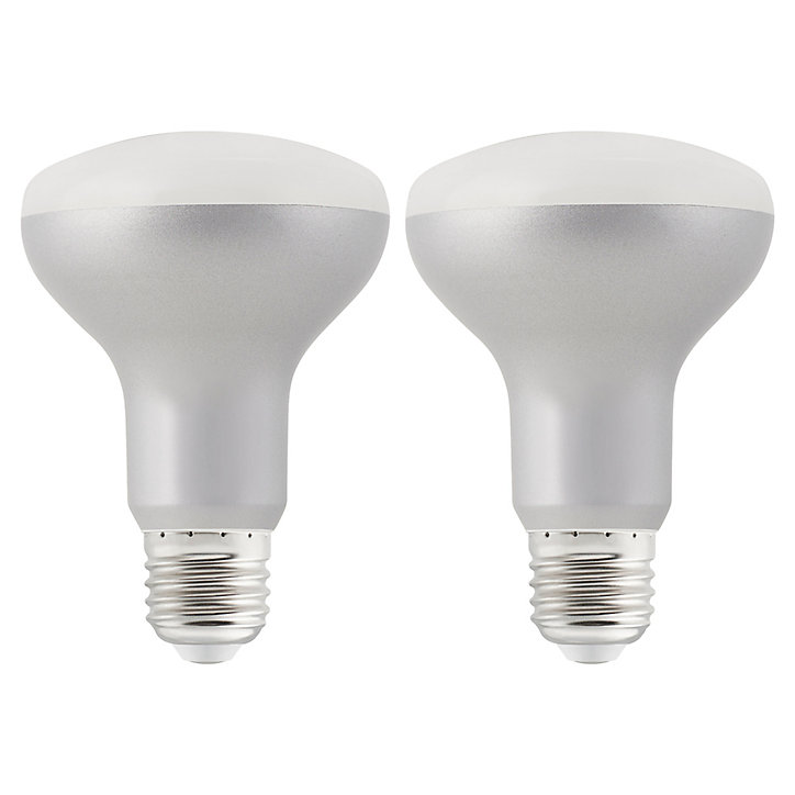 2 ampoules LED Diall réflecteur R80 E27 13W=90W blanc chaud