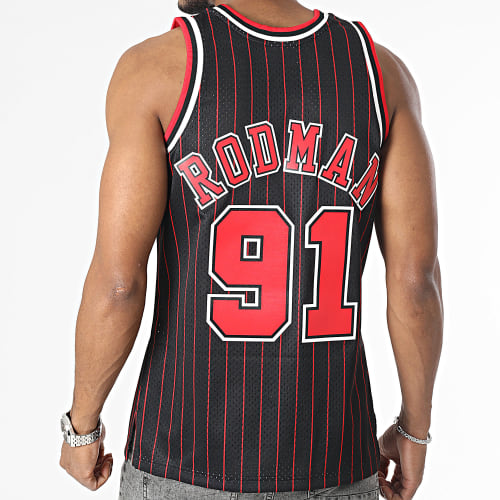 Maillot De Baseball Chicago Bulls Noir Rouge
