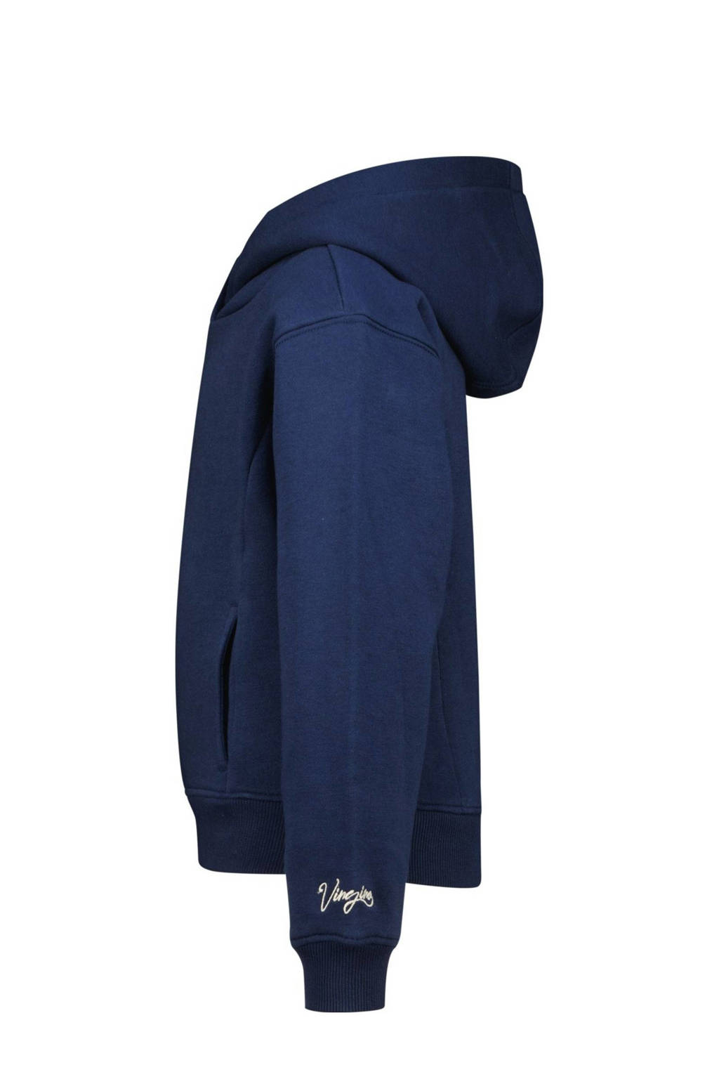 Vingino hoodie Nammie met backprint donkerblauw