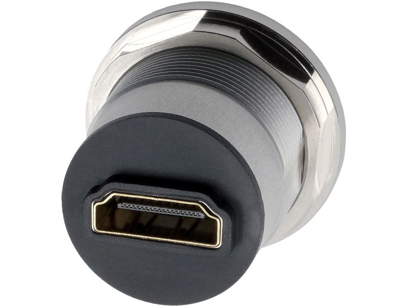 Exsys Adapter EX-49190 Buchse zu Buchse Exsys Einbau-Adapter Metall HDMI Buchse zu Buchse