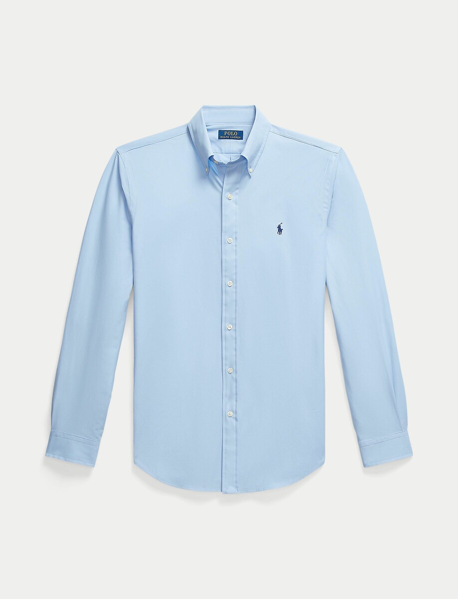 POLO RALPH LAUREN<br>Camisa lisa de popeline