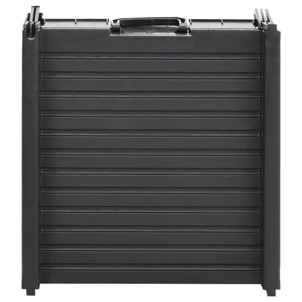 vidaXL Sammenleggbar hunderampe svart 153x40x12,5 cm plast