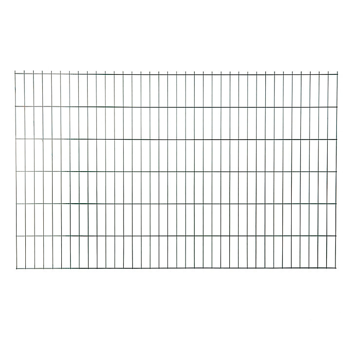Panneau de clôture grillagée premium vert 200 x h.123 cm