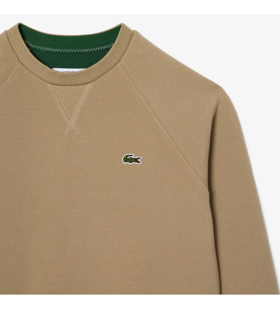 Moletom Lacoste Piqué Dupla Face Marrom