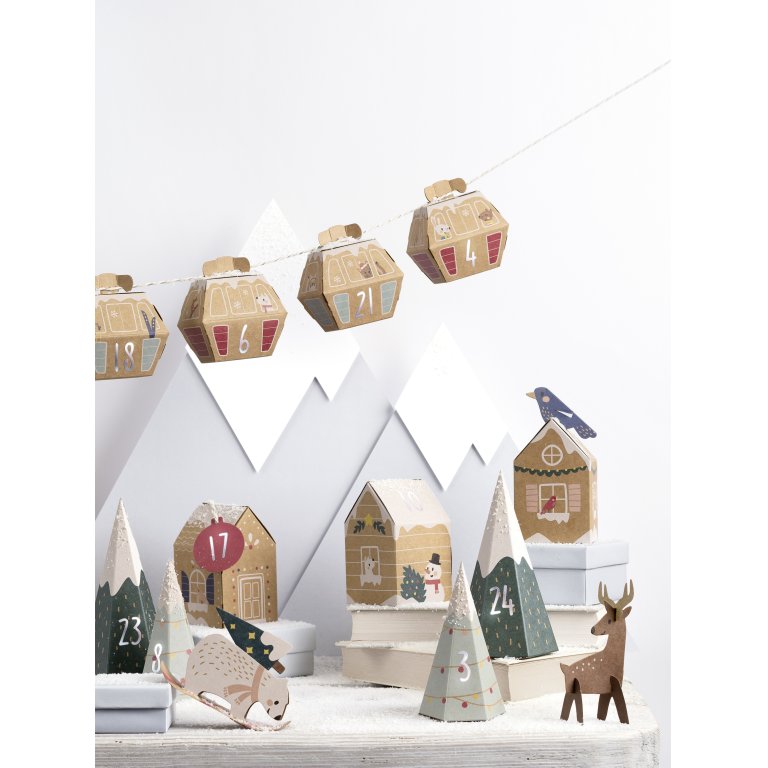 Adventskalender Set, ''Village In The Snow''