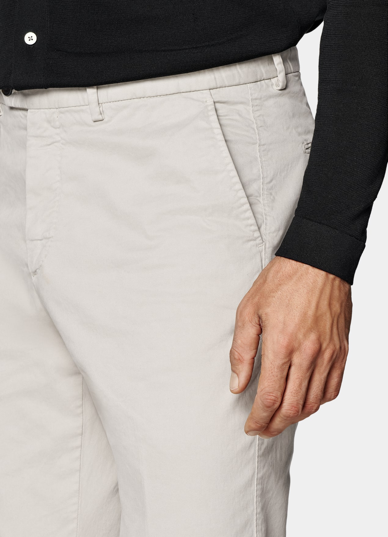 Chino Slim Leg Straight marron clair