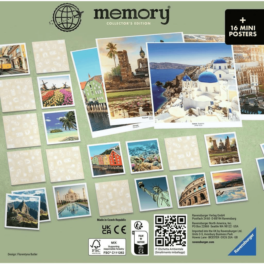 Ravensburger Collector's memory® Schönste Reiseziele bunt