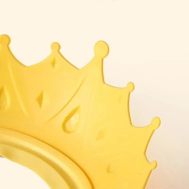 Verstellbare Baby Badekappe Kinder Dusch Kappe Shampoo Augenschutz - Krone