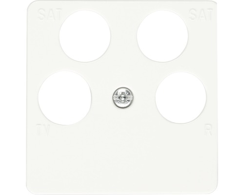 Busch Jaeger 1743/10-04-214 Centrale afdekplaat voor 4-voudige antenneaansluiting Balance SI alpinewit