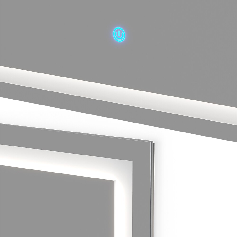 Vicco Badspiegel Wandspiegel LED-Spiegel Viola 110x70 cm Spiegel Badezimmer
