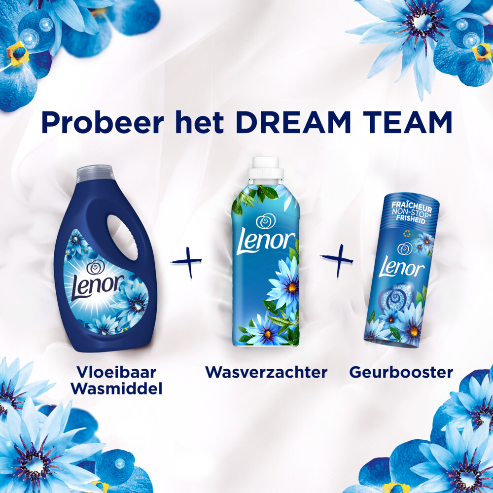 4x Lenor Vloeibaar Wasmiddel Zeebries 20 Wasbeurten900 ml