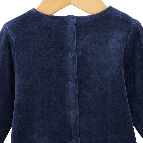 Petit Cocon Combilongue Rayure   Marine        de               P'tit bisou
