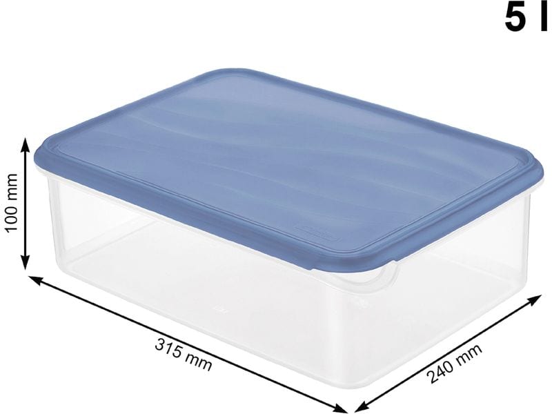 Rotho Vorratsdose RONDO 5 l, Blau Kühlschrankdose