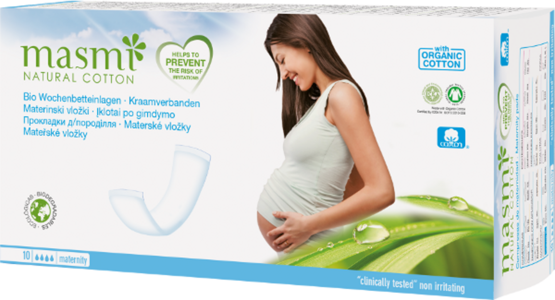 masmi  Bio Wochenbetteinlagen, 10 Stk
