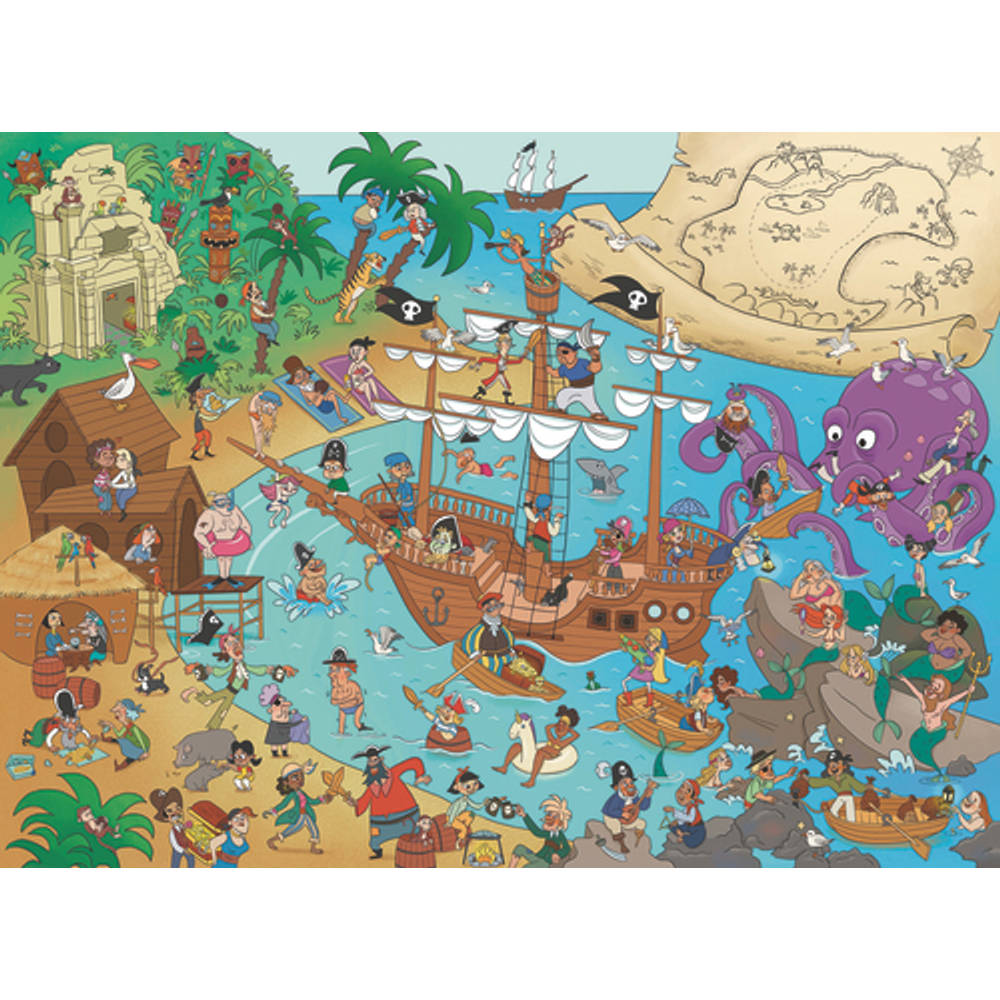 Ravensburger XXL puzzel Pirateneiland - 150 stukjes