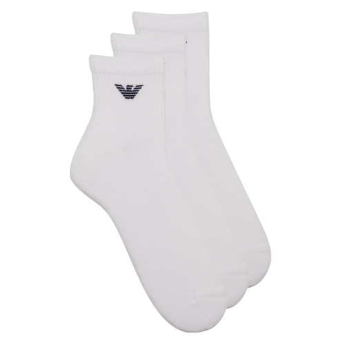 Emporio Armani - SHORT SOSKS PACK X3 - Blanc