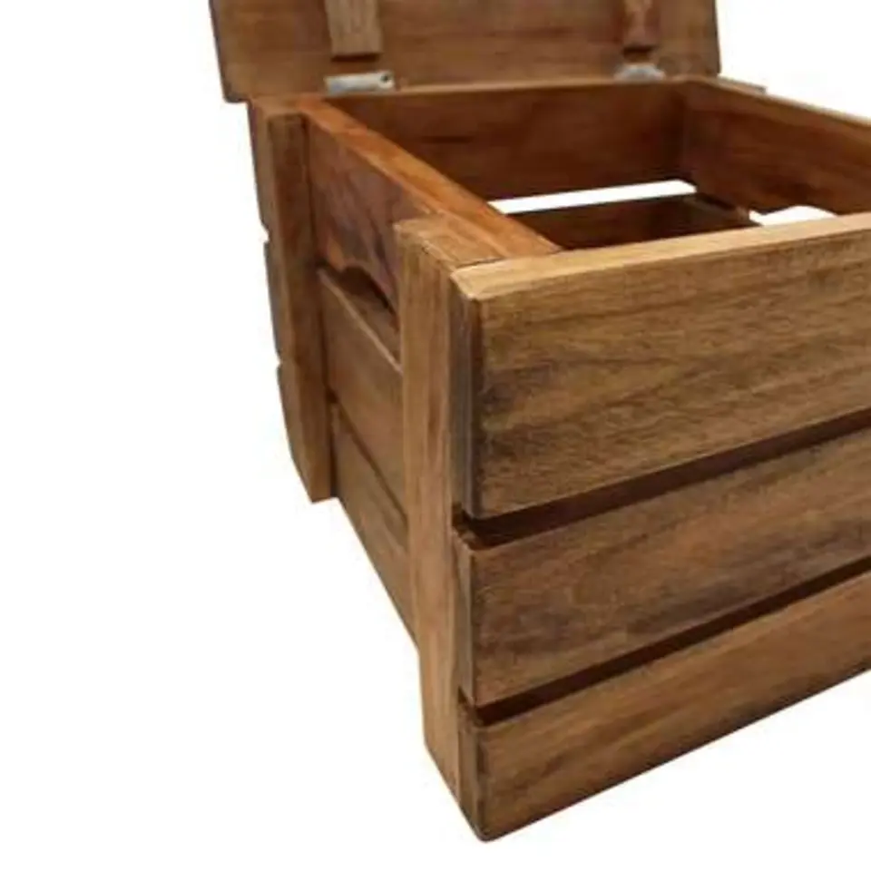 vidaXL - Opslagkrat - Bruin - Hout