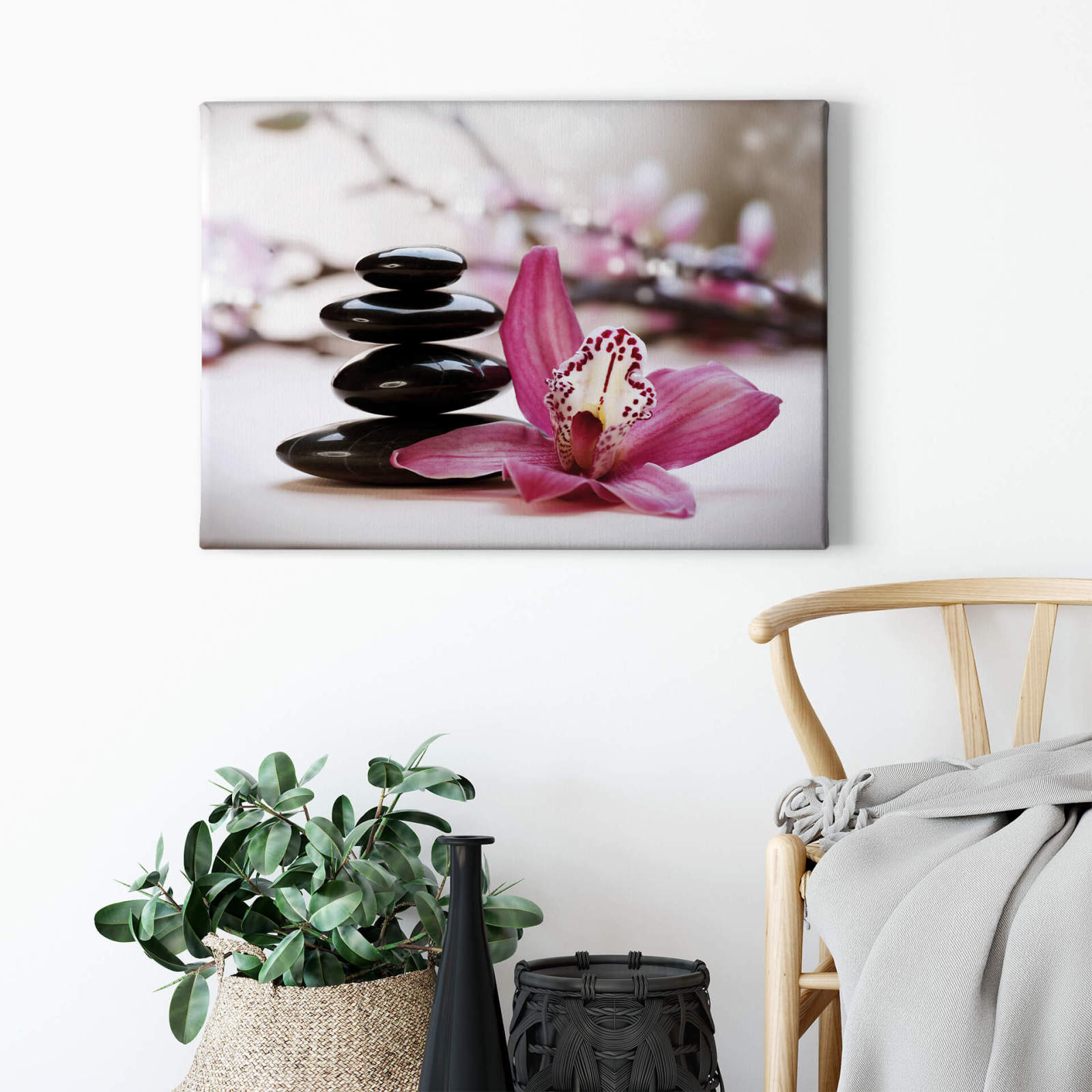 Leinwandbild ORCHIDEE - pink - 70x50 cm