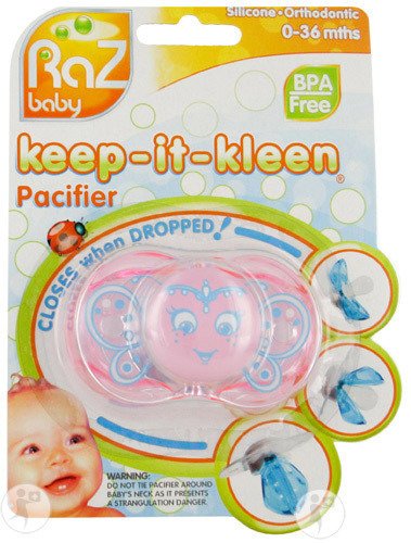Raz Baby Keep-It-Kleen Tétine Betty Butterfly 0-36 Mois 1 Pièce