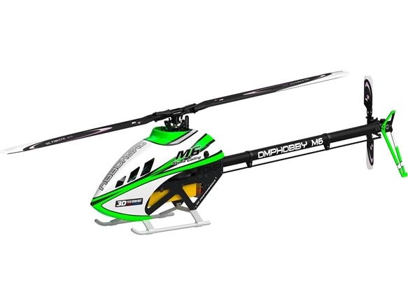 OMPHobby Helikopter M6 Aurora-green Bausatz und Rotorblätte M6 vielseitiger Modellheli