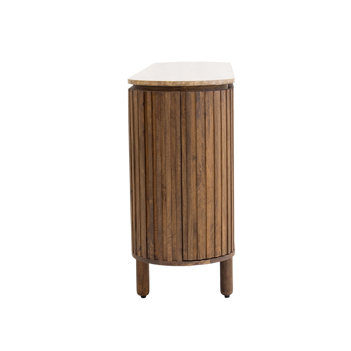Giga Meubel - Dressoir Bruin Hout|Travertin - 175x40x85cm - Myra