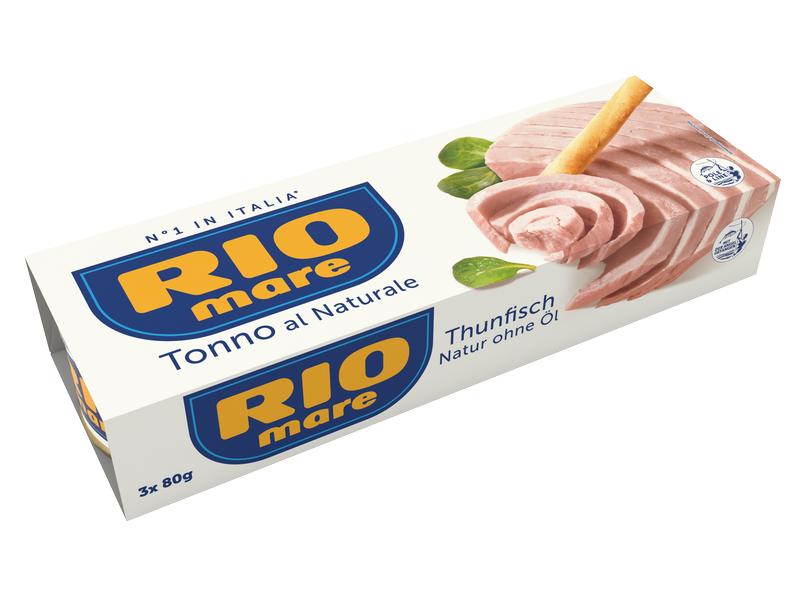 RIO mare Dose Thunfisch Naturale 3 x 80 g Thunfisch ohne Öl