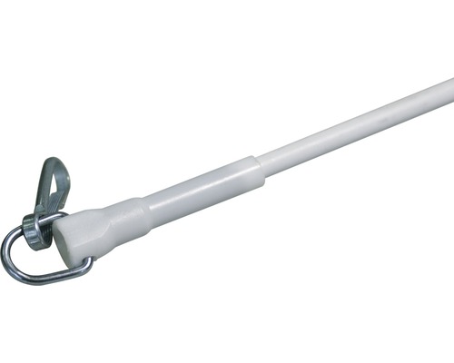Draaistang aluminium, 125 cm, wit