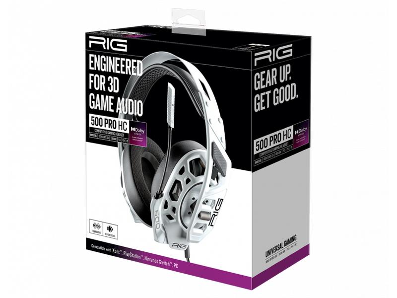 Nacon Headset RIG 500 PRO HC GEN2 Weiss Kabelgebundenes Performance-Konsolen-Headset